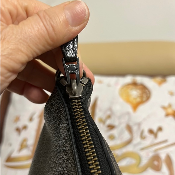 Coach Black metallic Leather hand Bag - Picture 12 of 16
